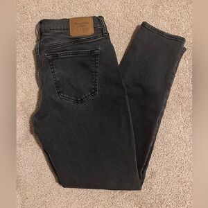Abercrombie & Fitch Men's Dark Gray Slim Jeans